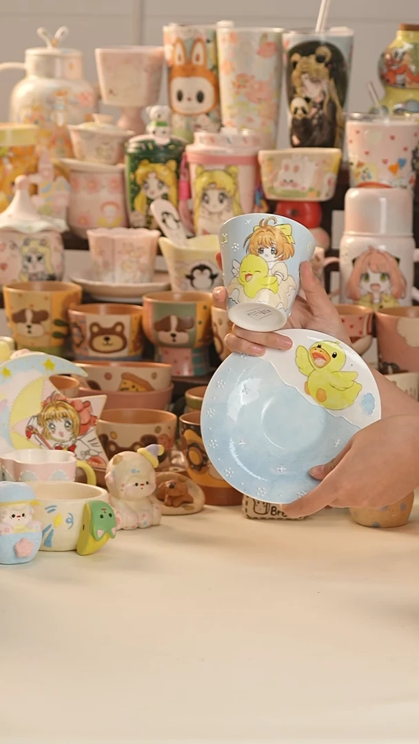 其他微瑕no退no换景德镇釉下彩手绘设计师款陶瓷