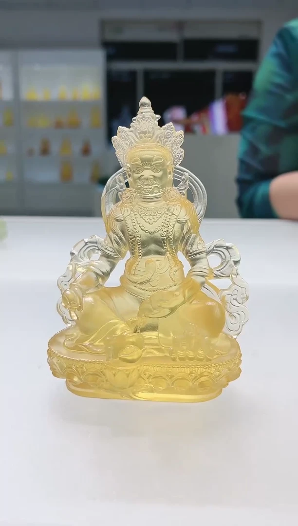 手工艺品琉璃古法琉璃黄财神