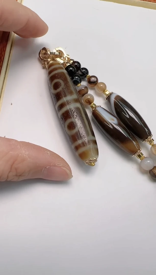 玛瑙/玉髓（覆膜）项链未镶嵌Y21747（拍一发一）多样性发货