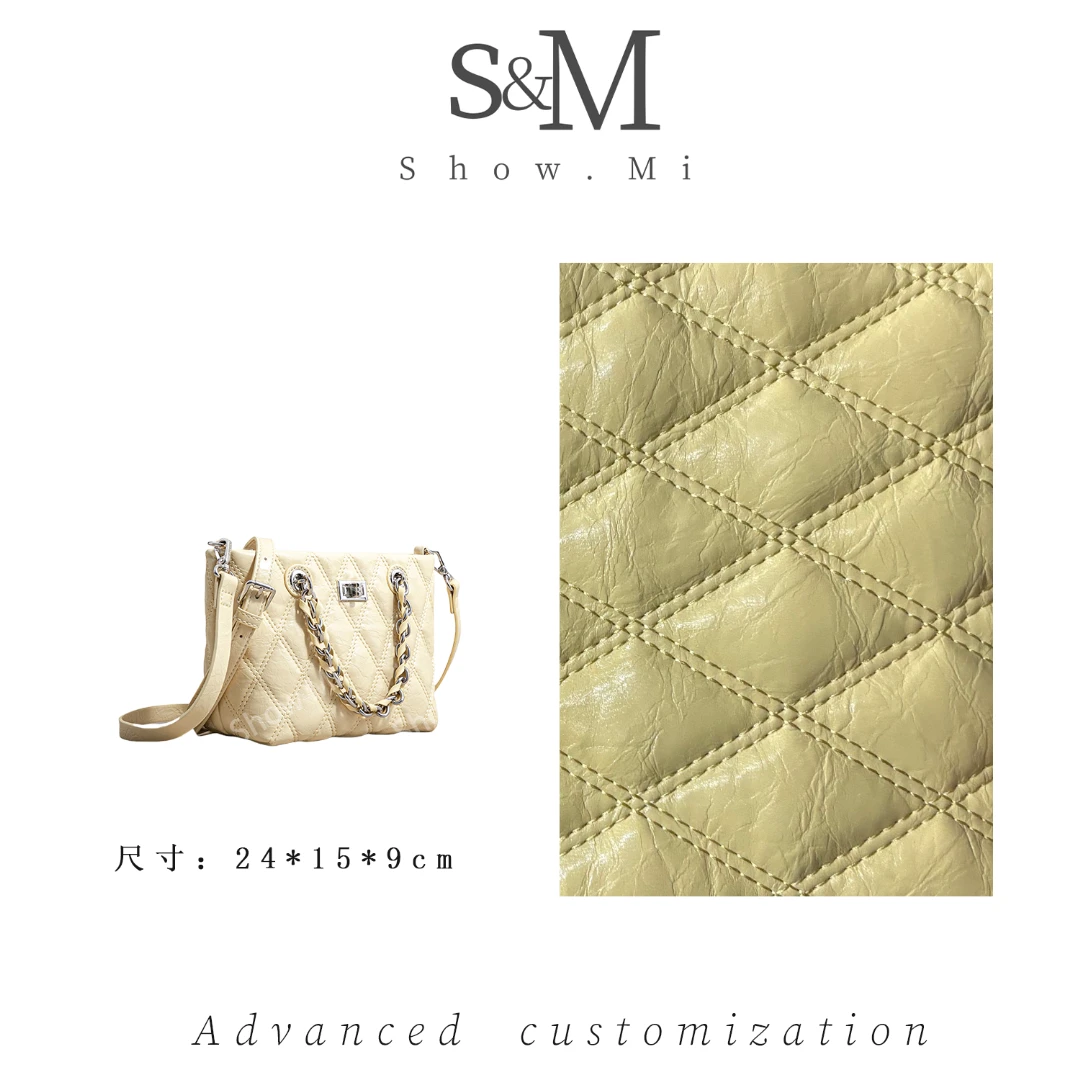 【Show Mi】SK-82926-淡黄-轻奢小众时尚百搭女士包包sm
