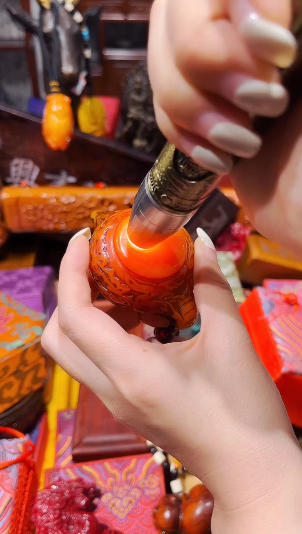 裸石蜜蜡未镶嵌慧心甄选直播推荐