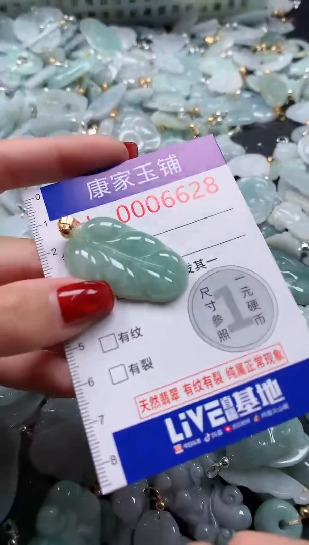 翡翠未镶嵌吊坠(不含链)6628