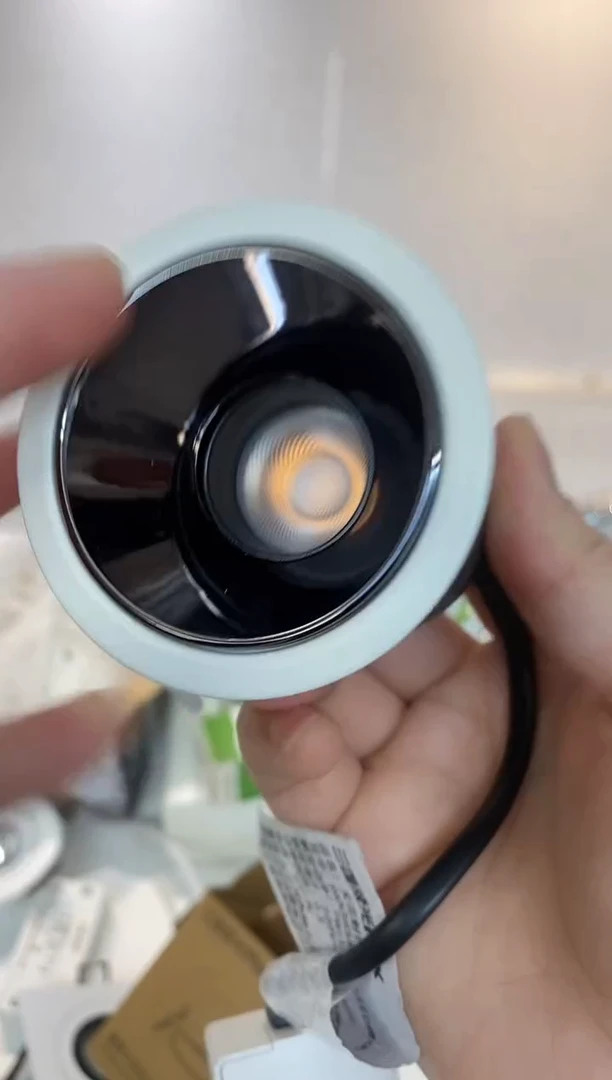 嵌入式天花射灯 光影2 7W 3000K 24度 窄边框 Ra90 φ55mm