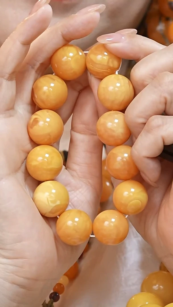 蜜蜡颈饰未镶嵌4323天然蜜蜡珠宝奇石云端妖孽石膏蜡全部保真