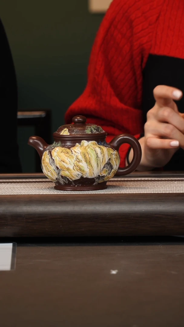 茶壶紫砂时顺华/紫泥/掇只/300c