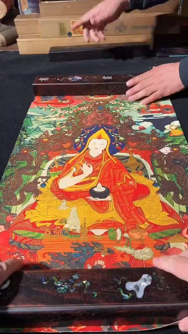 卷轴画藏式珍藏彩绘艺术馆28