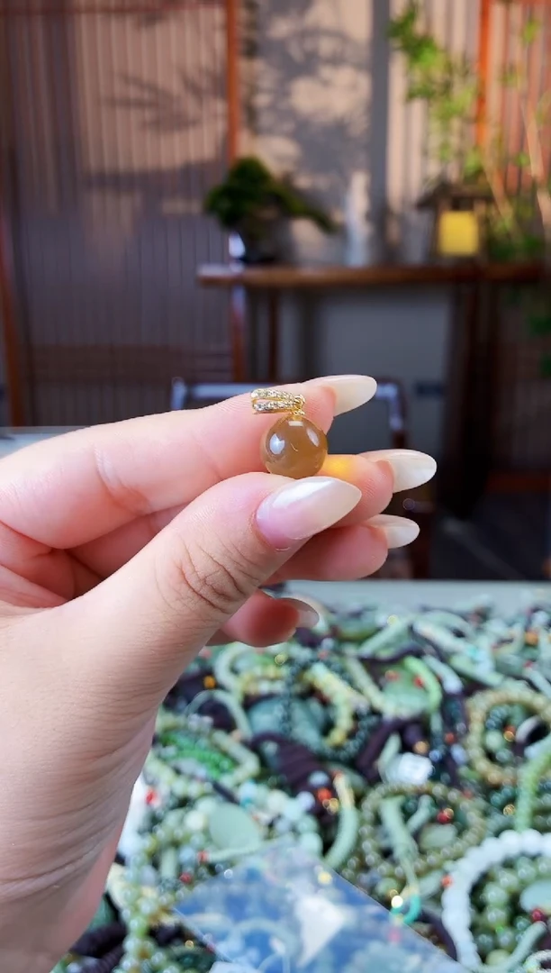 蓝珀颈饰未镶嵌多样性发货拍一发一