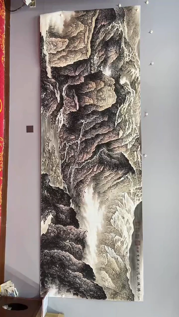 国画郑秀云  小丈二  锦绣山河