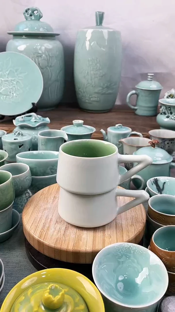 【闪购商品】2个 特价 微瑕 慧仙青瓷