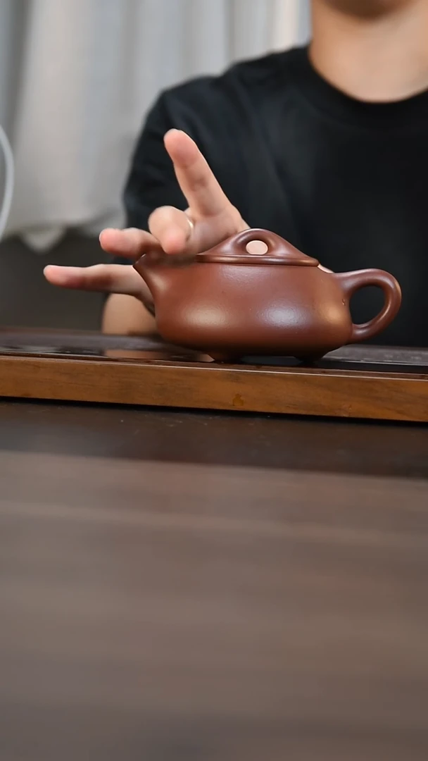 茶壶紫砂中槽青 景舟石瓢 300cc