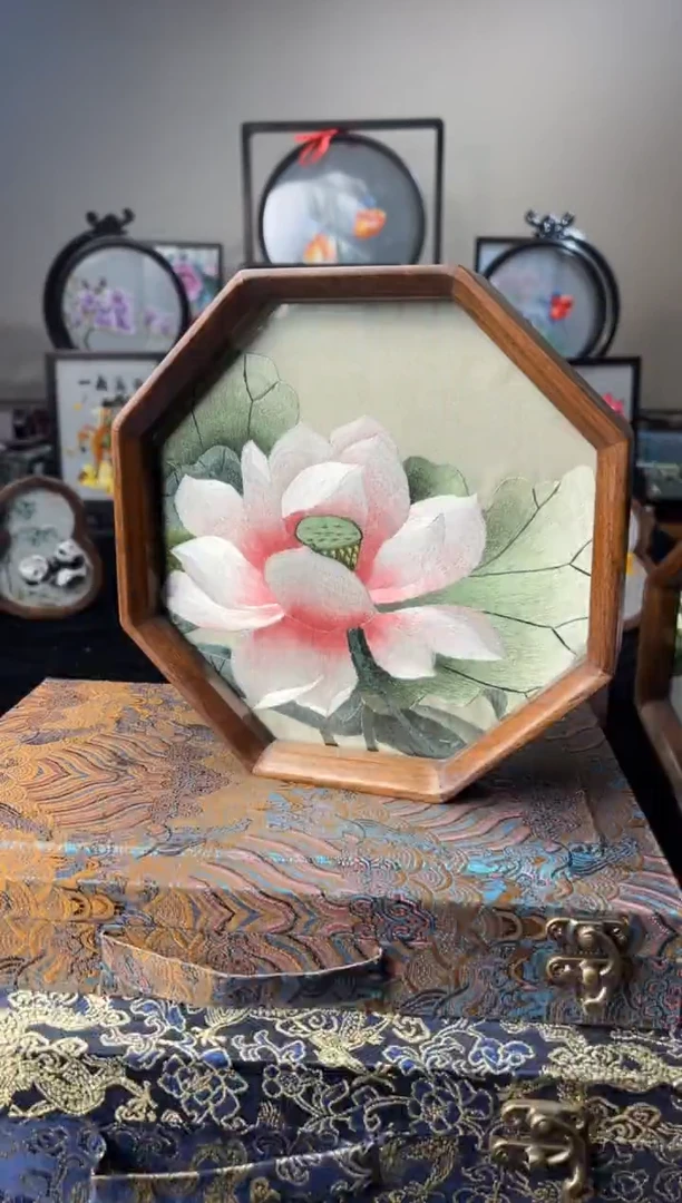 刺绣纯手工刺绣非遗刺绣摆件