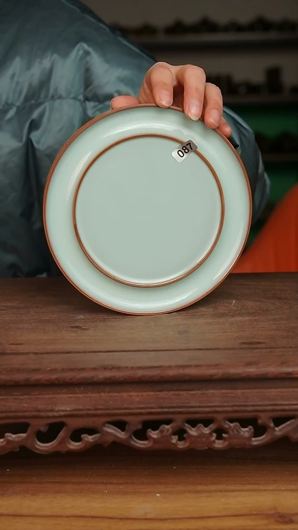 杯087号天青重工双圈壶承微微不完美