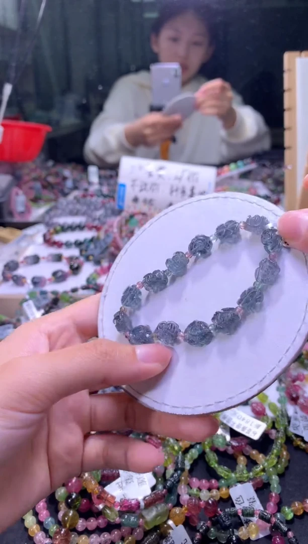 未镶嵌手串碧玺A126【天然碧玺】