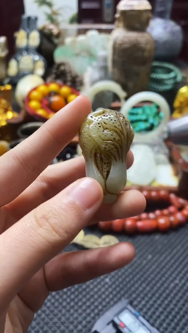 未镶嵌和田玉挂件白菜