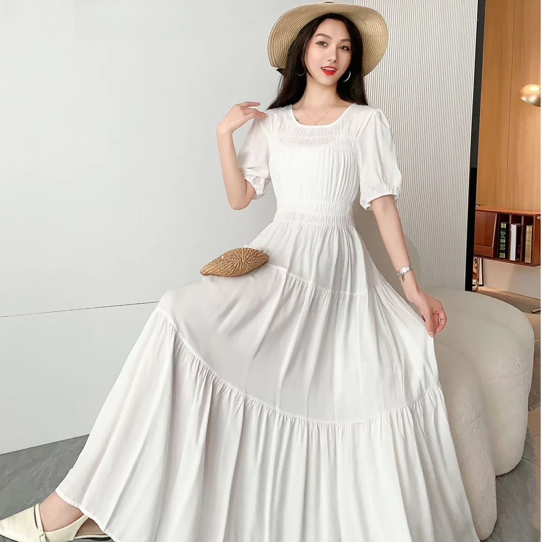 [200-300]法式夏季新款时尚百搭仙仙显瘦连衣裙