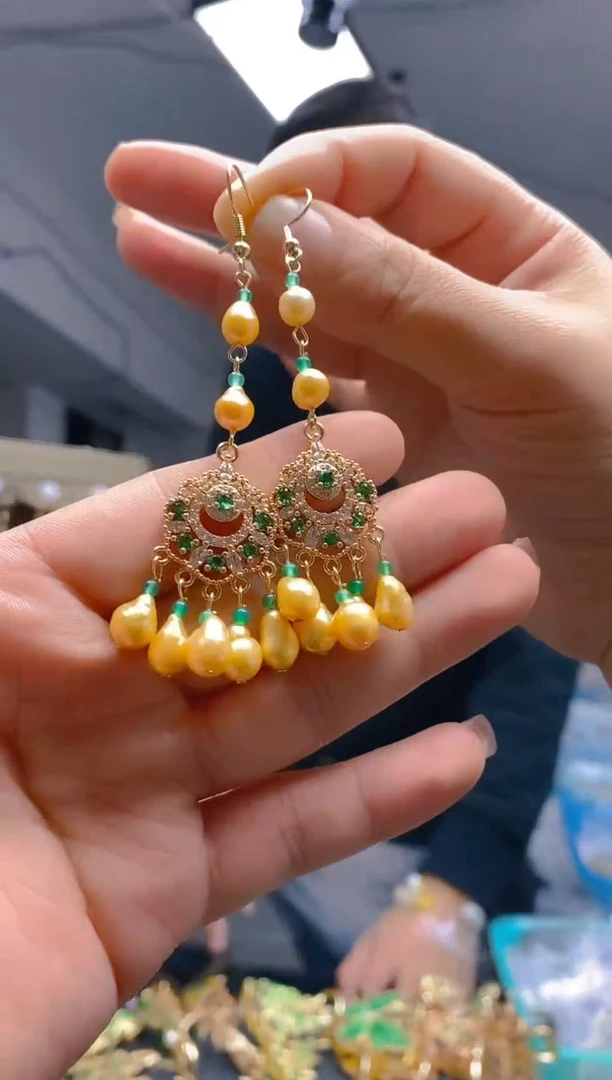 【闪购商品】淡水珍珠耳饰合金058珍珠饰品