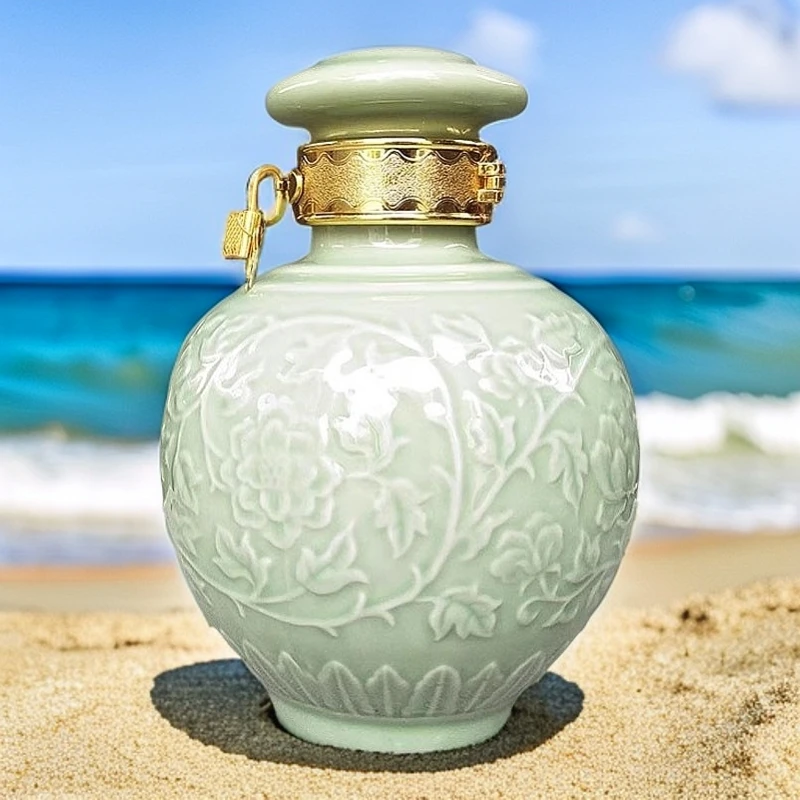 景德镇陶瓷酒瓶空瓶子3斤复古高档酒罐密封酒坛子泡酒瓶酒容器