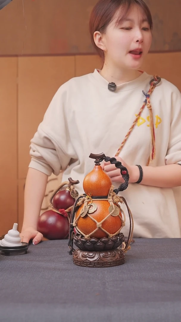 739号链接精品大漆葫芦现货现发[一物一拍]不包含莲花底座