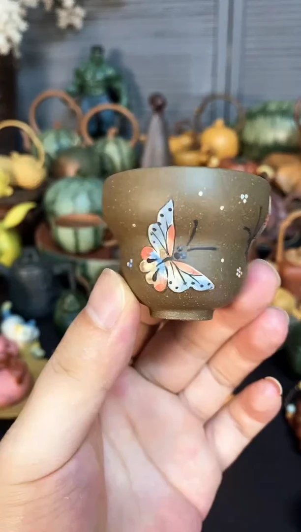 紫砂1紫砂商品葫芦口杯