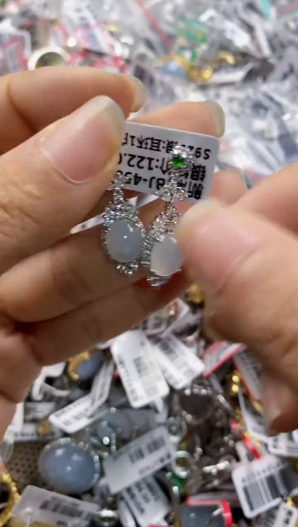 银S925镶嵌戒指翡翠2222-----6