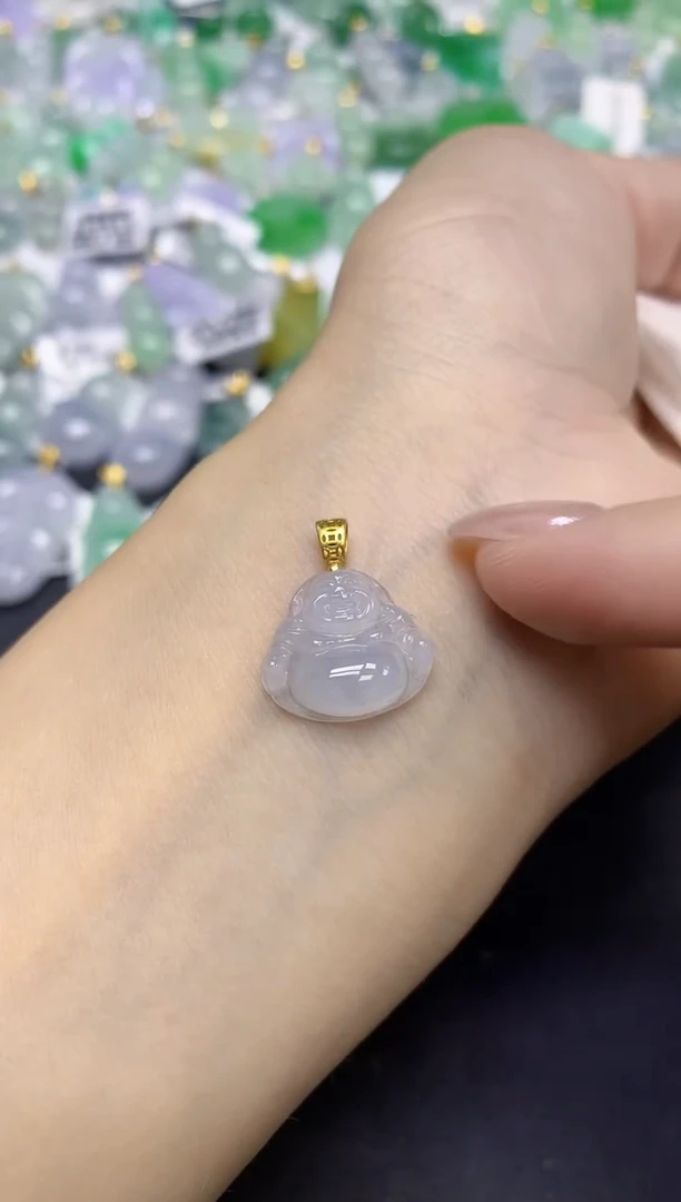 颈饰未镶嵌翡翠天然缅甸翡翠A货百元以上9元证书费自理