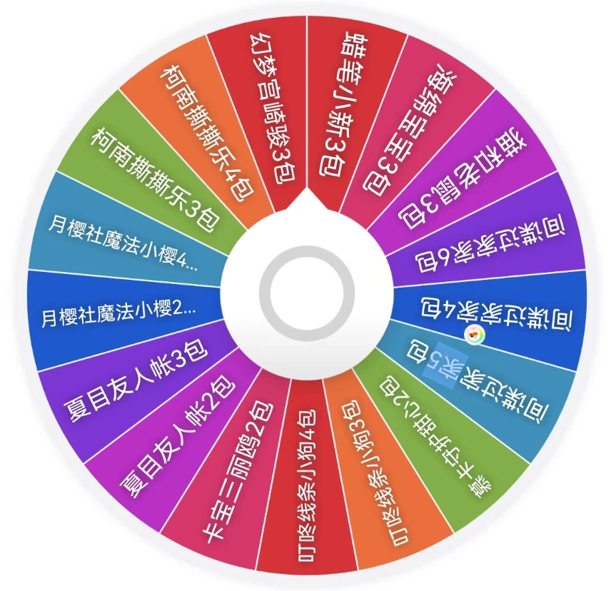 H【转盘大乱斗】小樱/夏目/小狗/甜心/柯南/小新等… （默认代拆）