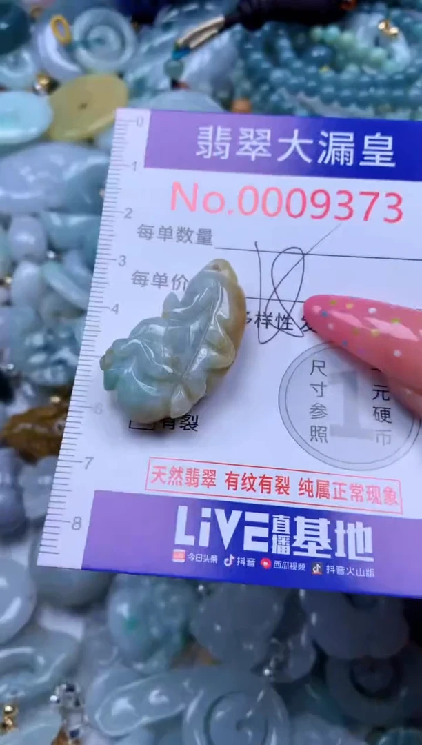 翡翠未镶嵌吊坠(不含链)9373