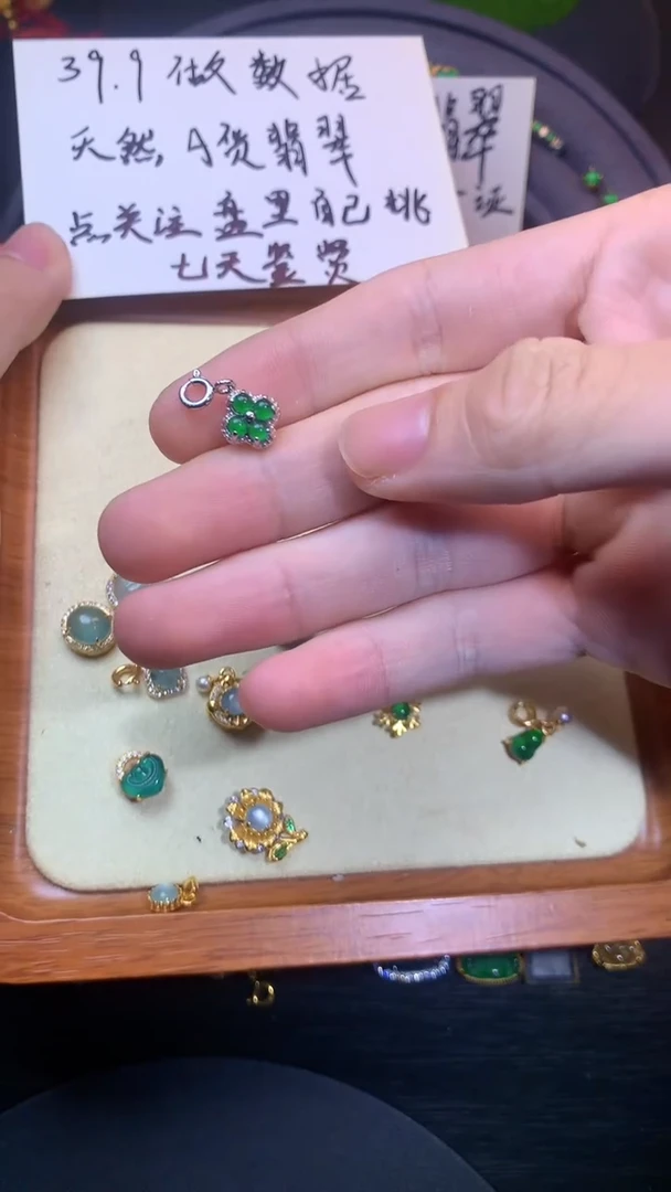 颈饰银S925镶嵌翡翠1