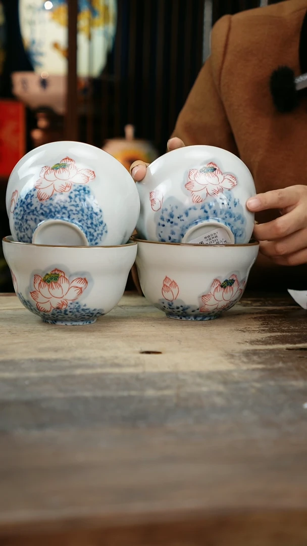 【闪购商品】瓷片景德镇纯手工釉下彩精品餐具