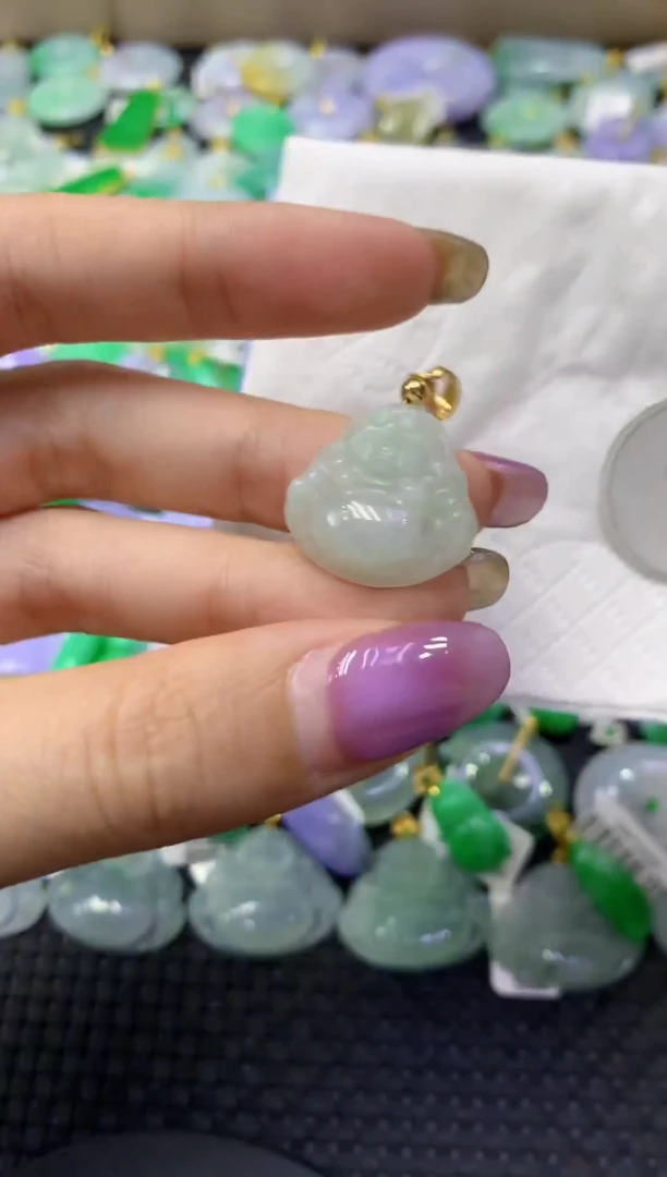 颈饰未镶嵌翡翠天然缅甸翡翠A货