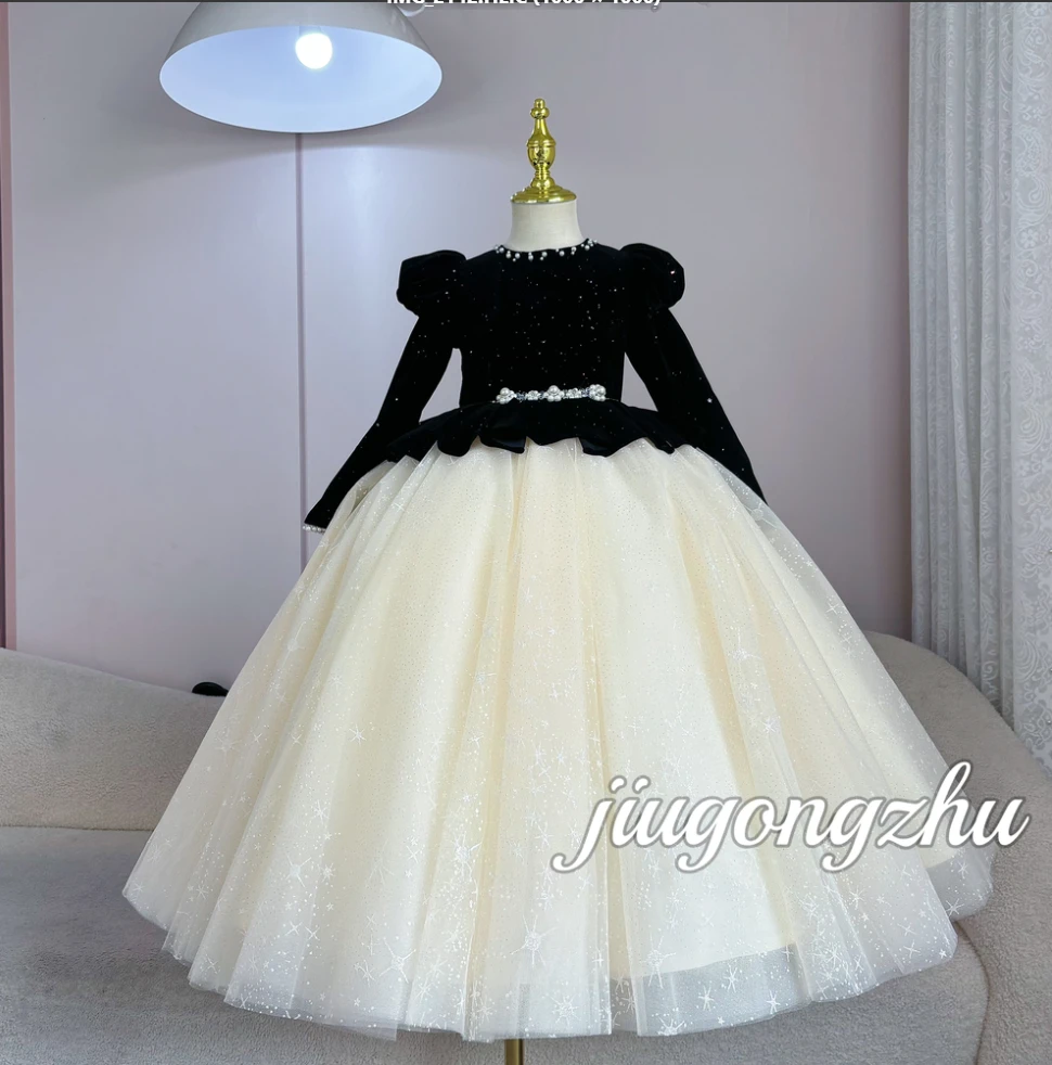 【莉莉安】儿童礼服公主裙钢琴走秀表演生日宴会花童设计师婚礼