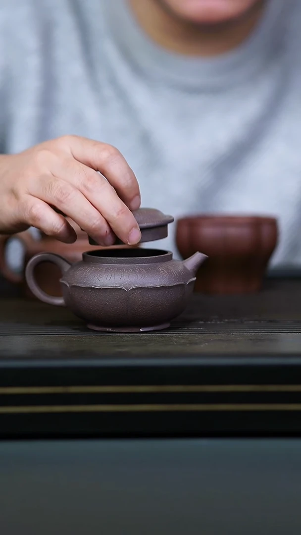 茶壶紫砂全手粗砂天青无尘200cc