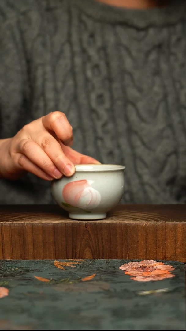 杯釉下彩手工手绘同款陶器