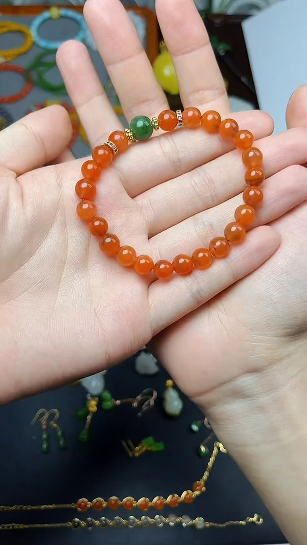 未镶嵌手串南红玛瑙手串  06