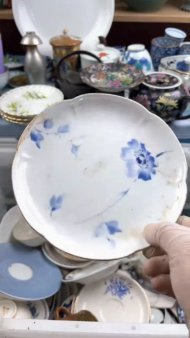 瓷片竹**盛英歌瓷器满19.9包邮