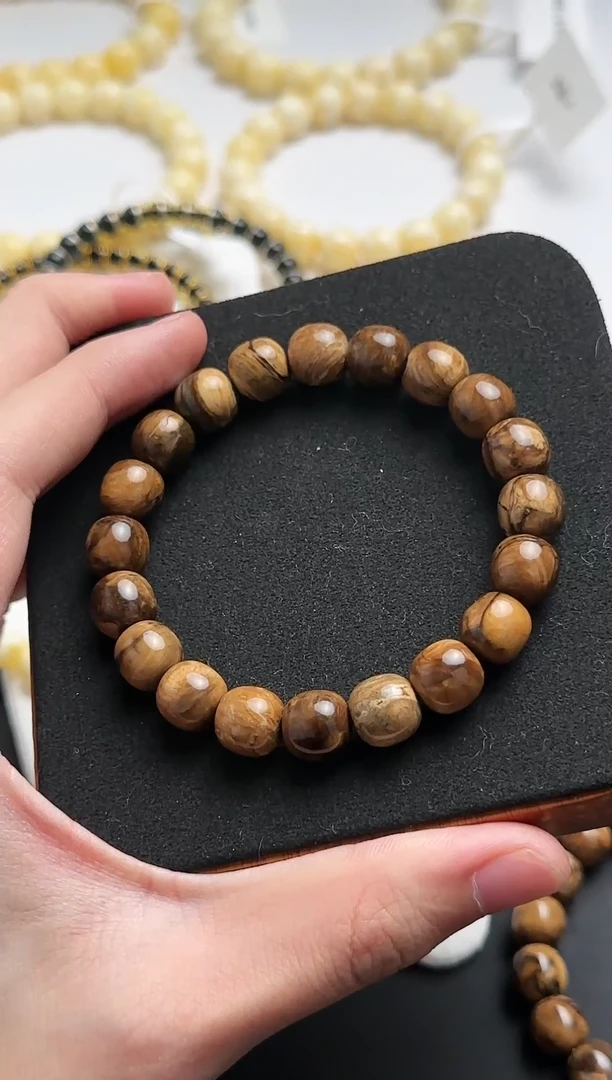 【闪购商品】蜜蜡裸石未镶嵌MG-缅甸根珀手串10mm