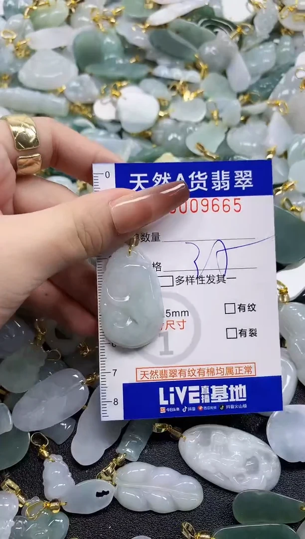 颈饰未镶嵌翡翠浅***?天然A货翡翠