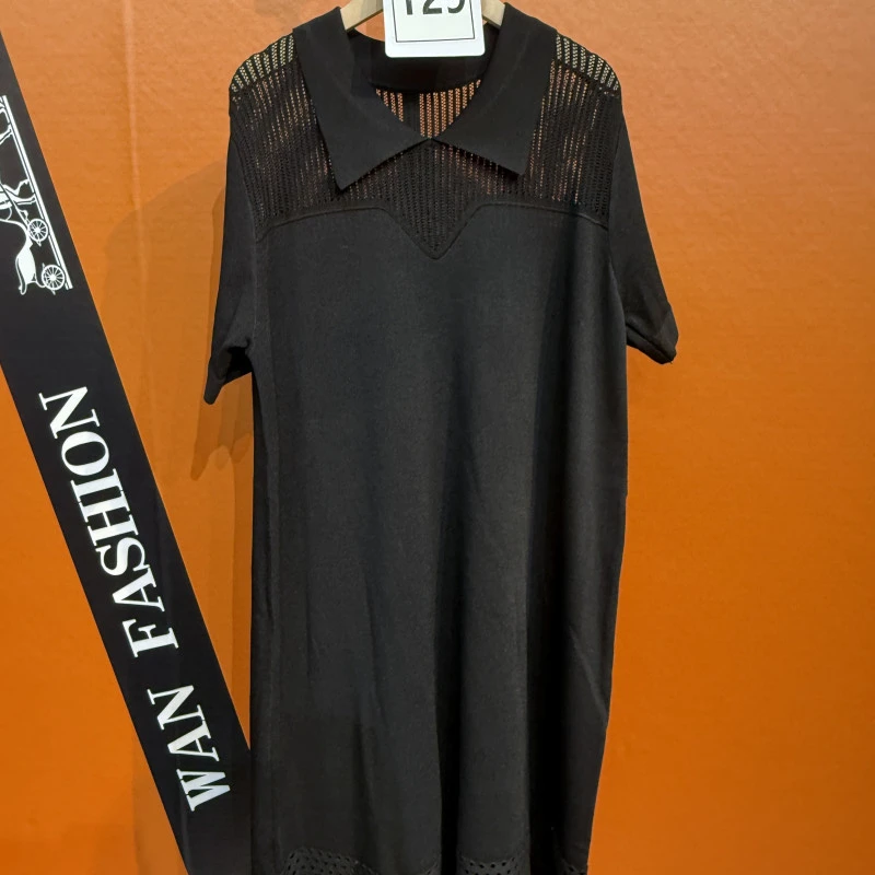 （129）湾湾奢品贵妇既视感显廋透气时尚百搭连衣裙