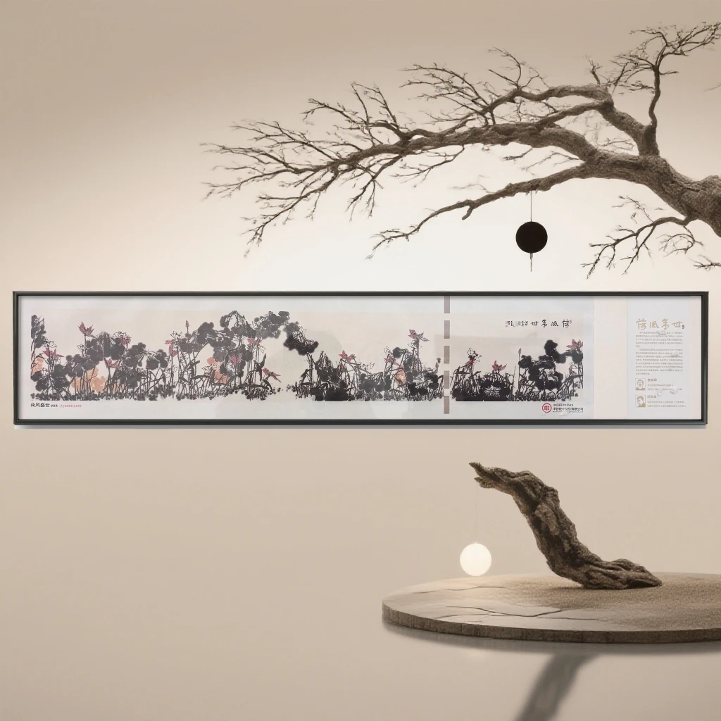 《荷风盛世》崔老师如琢先生 78*12.8荷花钞券版 版画