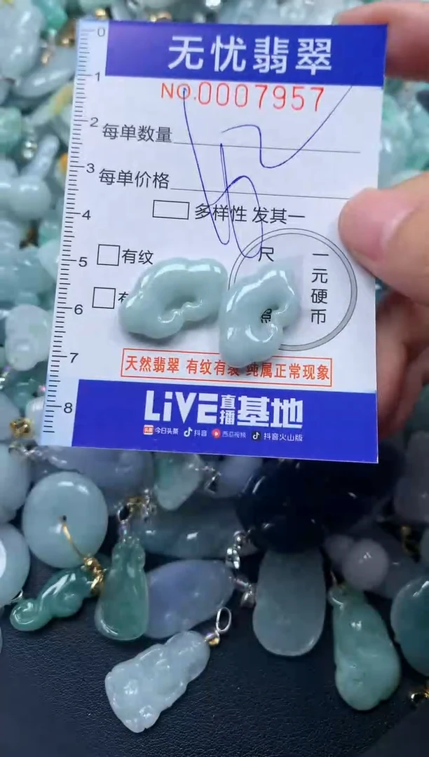 颈饰未镶嵌翡翠7957