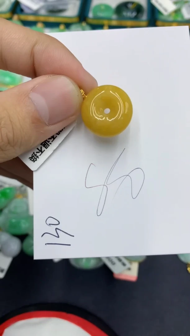 【闪购商品】翡翠颈饰18K金镶嵌号链接111111111