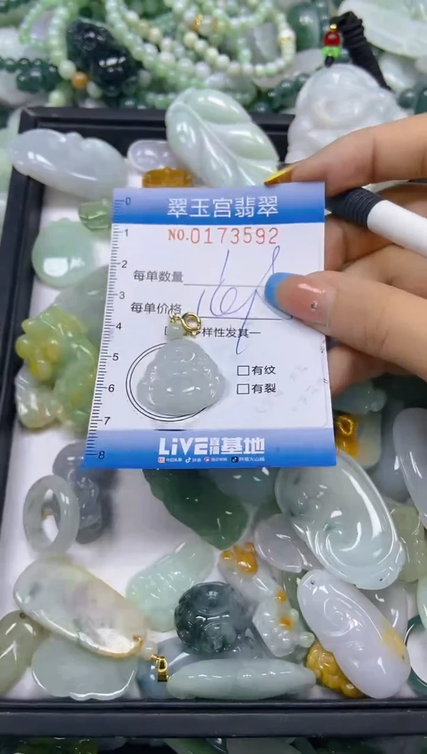 翡翠未镶嵌颈饰闪购0173592