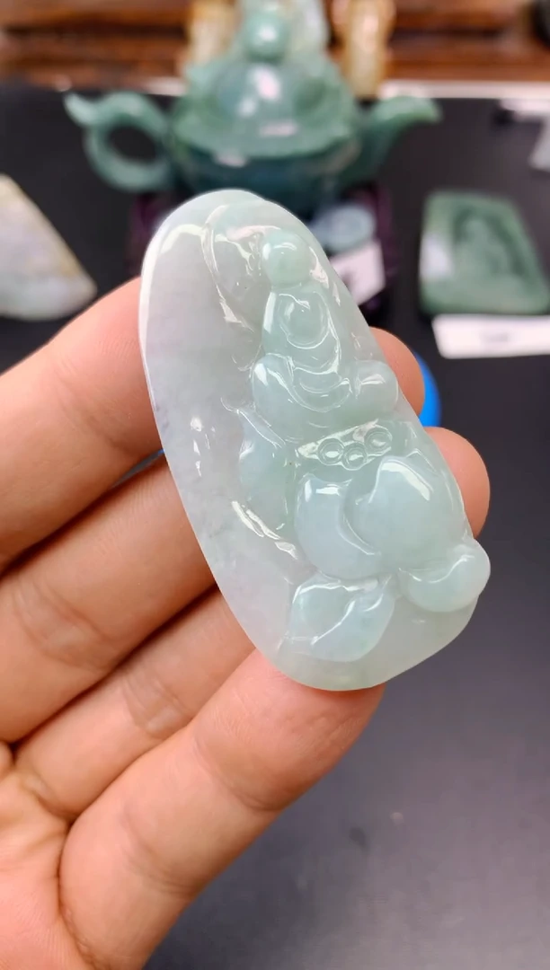 颈饰未镶嵌翡翠铭*#悟道