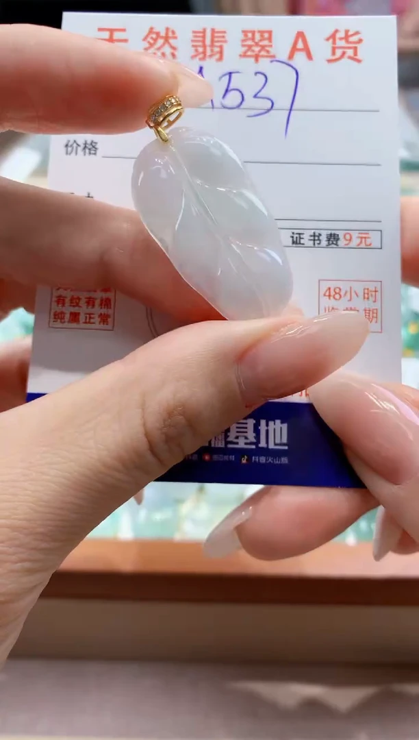 翡翠未镶嵌颈饰天然A货翡翠挂件