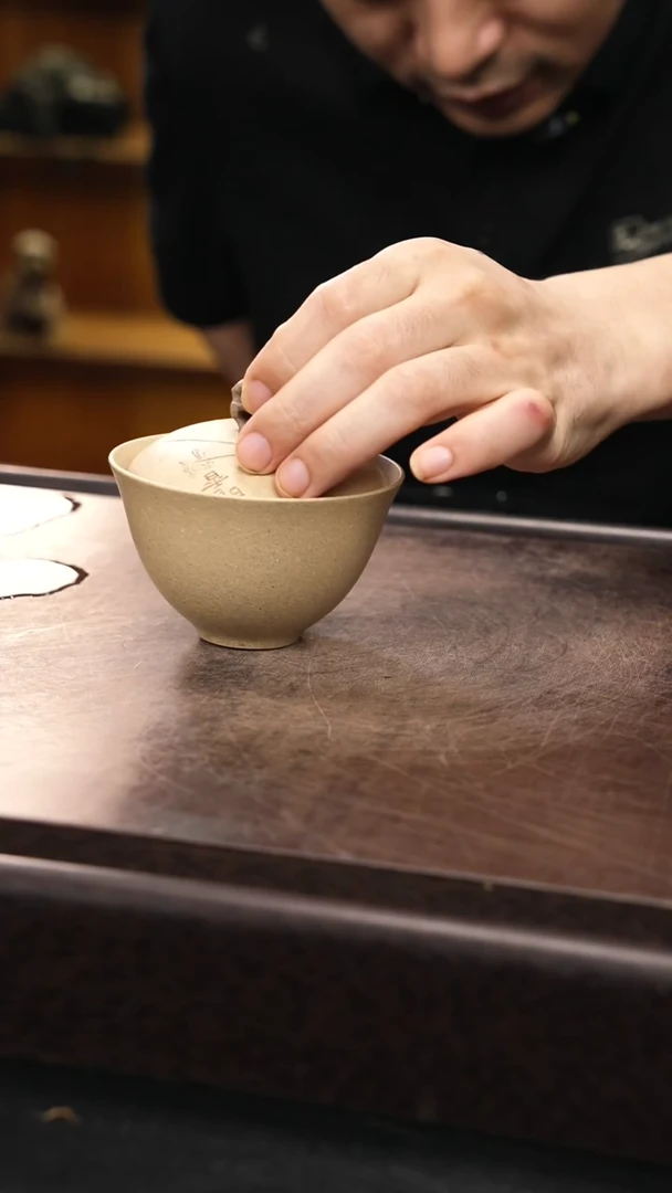 紫砂茶宠紫砂盖碗