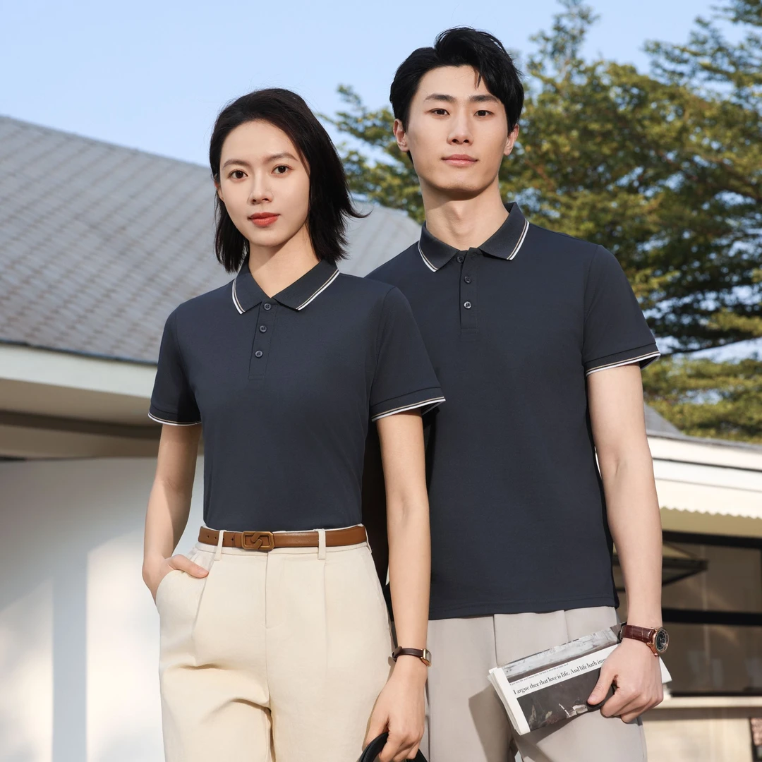 翻领POLO男女夏季潮流商务休闲男女装上衣服短袖t恤polo翻领t