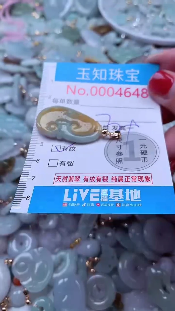吊坠(不含链)未镶嵌翡翠4648