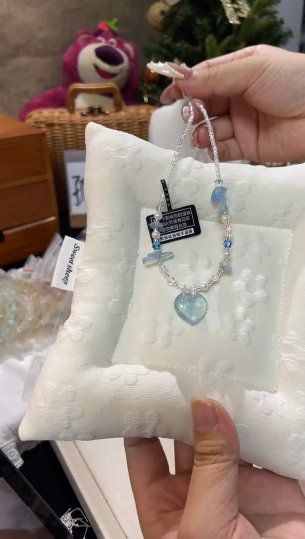 水晶手串未镶嵌孤品捡漏均匀瑕疵介意勿拍