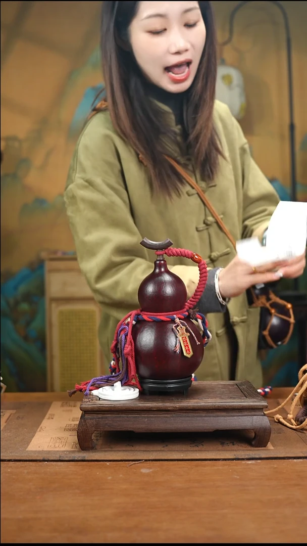 YC08精品藏绳款天然酒葫芦（一物一拍）