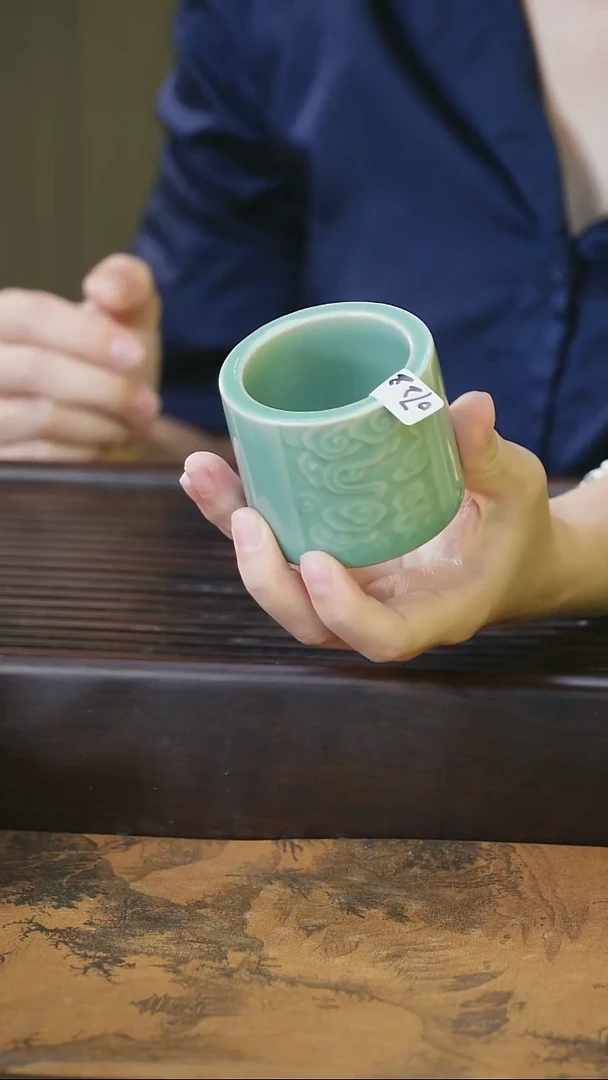 摆件望瓯陶溪川扳指杯
